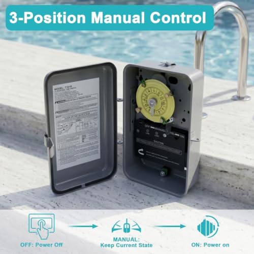 T101R Mechanical Timer Switch Outdoor, Rainproof Metal Enclosure - Image 5