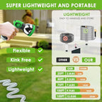 Stainless Steel Garden Hose 25 ft - 304 Stainless Steel Kink-Free Metal Water Hose with Shut-Off Valve & Hose Straps, Heavy Duty, Rust/Puncture Proof for Yard, Lawn and Car Washing, 25 Feet - Image 5