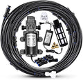 Outdoor Misting Cooling System with Pump Kit, 49.2FT(15M) Misting Line by Mornajina