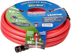 Underhill Proline Rubber Series Heavy-Duty Garden Hose for Hot or Cold Water, Lightweight, 500 PSI BP, 150 PSI WP, H58-050PRO-R 5/8 Inch x 50 ft Red by Underhill