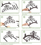 OwnMy Cast Iron Garden Hose Holder Heavy Duty Wall Mount Water Hose Hanger - Image 7
