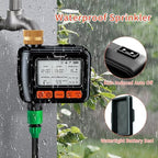 Sprinkler Timer, Programmable Hose Timers for Watering with Brass Swivel, Digital Irrigation Controller System with Rain Delay/Manual Mode/Automatic Watering for Gardens, Lawns, and Hose Systems - Image 4