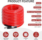 150FT 1/4-In Sewer Jetter Kit, 5800 PSI Pressure Washer Drain Cleaner Hose - Image 4