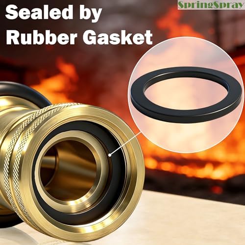1 Inch Fire Hose Nozzle Brass NH/NST Fire Nozzle 36GPM 100PSI - Image 5