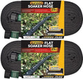 Flat Soaker Hose 25FT 2-Pack for Garden Beds by SuneedDirect