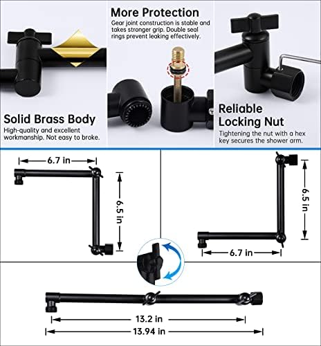 G-Promise All Metal 10 Inches Rainfall Shower Head with Handheld Combo - Image 4