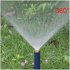 Gardening Irrigation Dripper 90 180 360 Degree Beautification Pop-up Sprinkler Head 1/2 Inch Internal Thread Gear Drive Garden Water Irrigation Lawn Nozzle 15 Pieces (Color : Clear) - Image 2