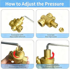 Water Pressure Reducing Valve, 3/4 Inch, 1-75 PSI - Image 3