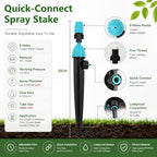 Portable Quick Connect Drip Irrigation System with Adjustable Sprinkler Nozzles for Efficient Watering | Garden, Lawn, and Plant Irrigation Solutions - Image 5