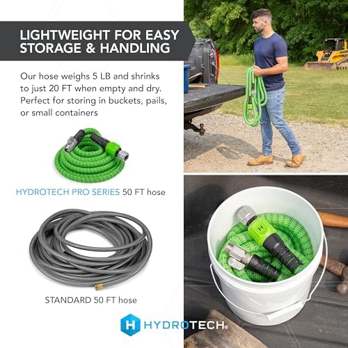 HydroTech Pro Series 50 ft Max Flow Garden Hose, 3/4 in Diameter - Image 6