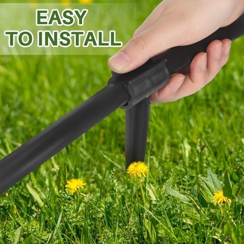 100 Pcs Irrigation Drip Support Stakes 1/2 Inch Tubing Hose Holder, Pipe Universal Drip Lines Tubing Hose for Gardening Patio Lawn Irrigation Growing - Image 3
