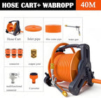 Wall Mounted Hose Holder, Household Flushing Floor Hose Trolley, Agricultural Irrigation Portable Hose Trolley, Hand Crank Hose Reel Hose Storage Holder,40m - Image 6