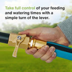 Watering Wand 22" L x 1" W Heavy Duty Garden Watering Wand For Garden Hose with Anti-clog Water Break - Watering Wand Can Be Used with Standard 3/4"Garden Hose with 3/4-1" Adapter Included - Image 7