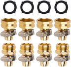 23GB corro*/sion Aluminum Garden Hose Repair Connectors Suitable for 3/4 Inch Hoses with Stainless Steel Clamps 4pcs - Image 4