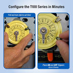 Intermatic T101M 24-Hour Mechanical Timer (Mechanism Only) - 120V SPST, Heavy-Duty, Manual Override, 40 Amp - Ideal for Lights, Pumps, Fans, and HVAC Systems - Image 5