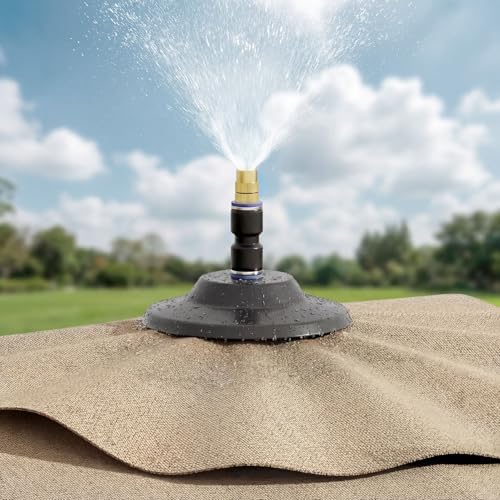 15 FT Patented Misting Patio Umbrella with Base, Outdoor Umbrella with Built-in Rechargeable Mist System - Image 6