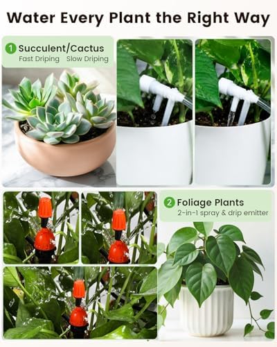 BAOSHISHAN 15 Potted Indoor Plant Watering System, Plug-in & Rechargeable - Image 3