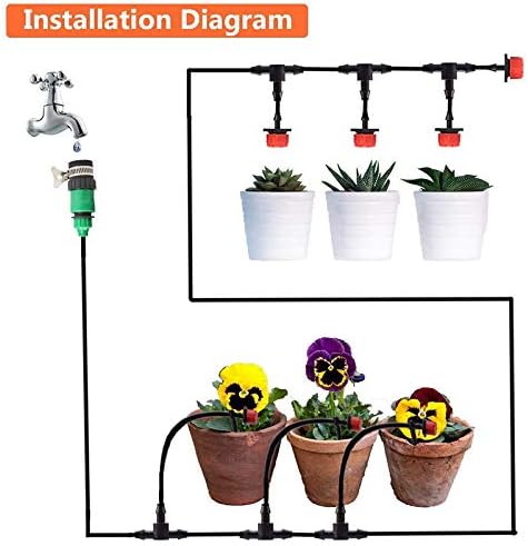 Garden Irrigation System, with 30 Pcs Adjustable Drippers, Saving Water Automatic Watering System, for Garden, Flower Bed, Patio - Image 4