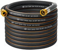 3/4 in. × 50ft. Flexible Hybrid Rubber Garden Hose, High Flow 3/4" I.D. No Memory Durable Lightweight Water Hose Leader Hose for Watering, Irrigation, Water Transfer Pump by VUNDARA