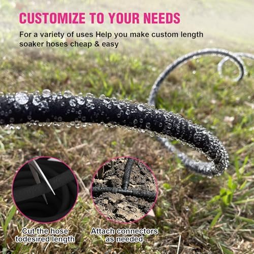 1/2 Inch 75 FT Round Soaker Hose for Garden and Lawn Irrigation - Image 5