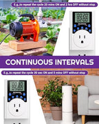 NEARPOW Programmable Digital Timer Outlet, Infinite Cycle, 2-Pack - Image 4