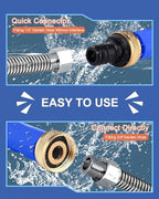 Jet Nozzle High Pressure Hose Nozzle, Upgraded Extendable Power Washer Wand - Image 3