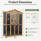Ketive Outdoor Storage Cabinet, 72-Inch Tall, with Adjustable Shelves - Image 5