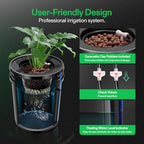 VIVOSUN DWC Hydroponics Grow System with Top Drip Kit 4 Buckets - Image 5