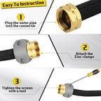 48 Pcs Garden Hose Repair Connector with Clamps, Male and Female - Image 6