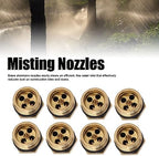 Brass Misting Nozzles, 1/2 Inch Adjustable Atomizers Dust Control Cooling - Image 7
