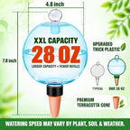 2 Pack 28 oz XXL Extra Large Self Watering Globes to 3+ Weeks Watering - Image 2