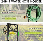 Garden Hose Holder, Metal Hose Storage Rack Holds 150Ft Hose, Freestanding Water Hose Reel Stand for Outside Garden Yard Lawn - Image 3