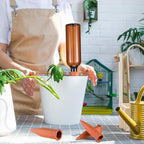 Baderke 8 Pcs 4 Set Plant Watering Devices, Terracotta Watering Spikes with 25 oz Plastic Wine Bottles, Slow Release Vacation Insert Automatic Plant Waterer Device for Indoor Outdoor - Image 5