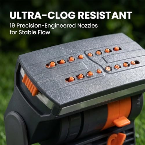 Oscillating Lawn Sprinkler 16 Nozzles 4 Spray Modes Adjustable Range (3) - Image 2