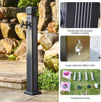 Freestanding Faucet Antifreeze Faucet,Outdoor Garden Hose Holder Stand,Decorative Water Feature Fountain Water Hydrant,for Villa Courtyard, Outdoor Park(W110cm/43.3in) - Image 6