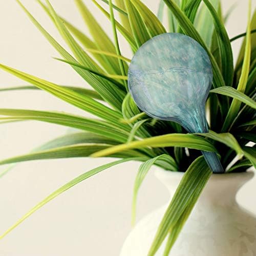 Besti Large Self Watering Globes for Plants (6-Pack) Waters Greenery Up to 2 Weeks Hands Free | Durable, Multicolored Glass Craftsmanship | Indoor and Outdoor Use - Measures 12” x 3.5” - Image 5
