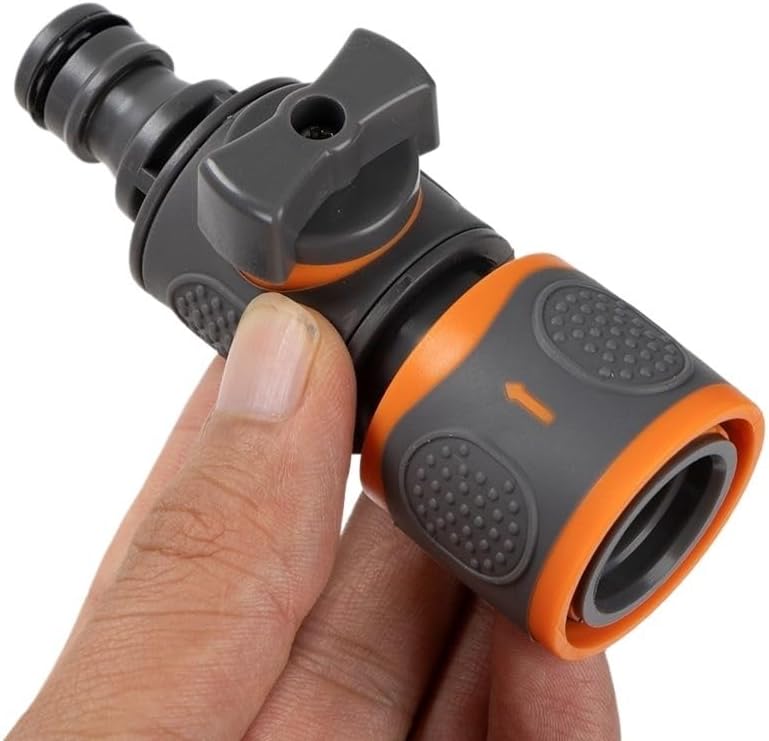 1/5pcs ABS Quick Water Connecter Garden Hose Adapter with Shut-Off Valve Fittings Tubing Repair Watering Gun Nipple Adapters(3pcs) - Image 3