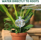 Soilagua 10 oz Large Top Fill Cactus Plant Watering Globes, Light Iridescent Glass Water Bulbs, Slow Release Self Watering Devices, Vacation Plant Watering System Self Watering Planter Insert, 4 Pack - Image 5