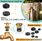 XBVV 560 Pcs Faucet Washers & SAE O Ring Kit and 158 Pcs Faucet Washers & Garden Hose Gasket Kit for Faucet Plumbing Hydraulic Sealing Repair - Image 4