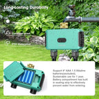 Smart WiFi Sprinkler Timer with Gateway, 2 Water Outlet Garden Hose Timer - Image 3