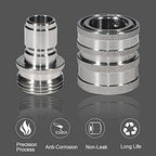 YAMATIC Stainless Steel Garden Hose Quick Connectors, 3/4" Thread (4 PACK) - Image 5