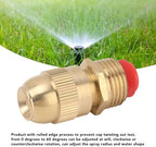 HERCHR 10Pcs G1/2 Male Thread Sprinkler Nozzle, Adjustable Copper Water Spray Head, Brass Misting Nozzles for Garden, Lawn, Agricultural Watering for Outdoor Plant Garden Patio (Big Body) - Image 2