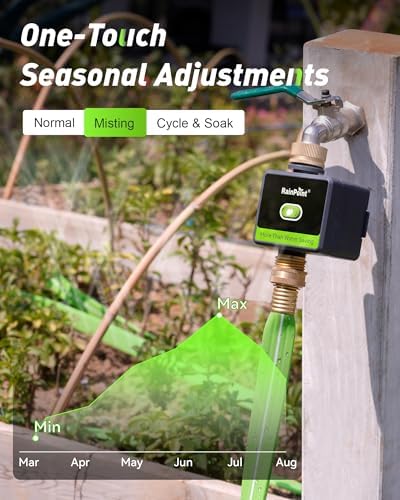 RAINPOINT Smart Hose Timer for Garden, Smart Water Timer with Brass Inlet & Outlet (Not Include Gateway), Automatic Irrigation System for Lawns and Yard - Image 5