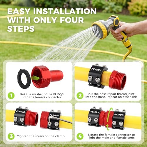 3/4" Garden Hose Repair Kit with Upgraded Hose Clamp - Image 5