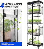 Barrina Plant Stand Tent, Clear, 24.4 x 15.0 x 70.1IN, Fits LP600 - Image 3