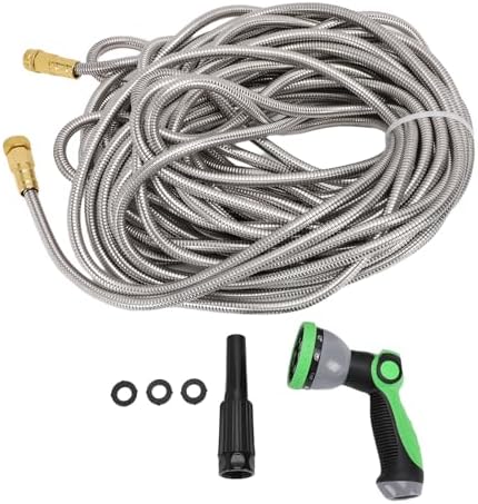 Stainless Steel Garden Hose for Irrigation, Car Washing, 100 Foot - Image 6