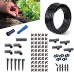 BlueBarrel™ Gravity-Fed Drip Irrigation Kit with Bubbler Emitters: No-Pressure/Low-Pressure Irrigation for Rain Barrels, Rain Tanks, & Cisterns. Made in USA by BlueBarrelRainwaterCatchment