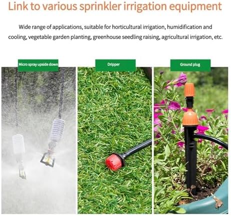 Garden supplies 4/7mm Hose Garden Watering 1/4" PVC Hose Micro Drip Irrigation Pipe Tubing Lawn Balcony Plants Flower Greenhouse Pipe Irrigation supplies(1/4''_50M) - Image 6