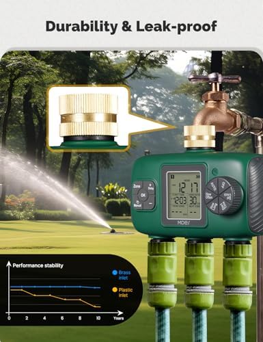 MOES 3 Zone Sprinkler Timer for Garden Hose,Brass Inlet Water Timer - Image 2