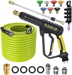 Pressure Washer Gun and Hose 3600 PSI, 3/8" Quick Connect by POHIR